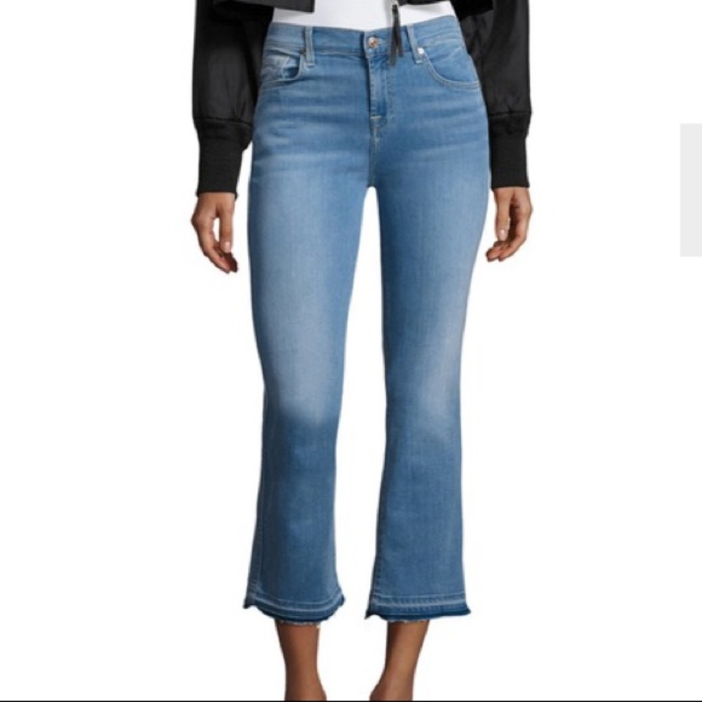 7 for All Mankind Copped Boot Cut Jeans